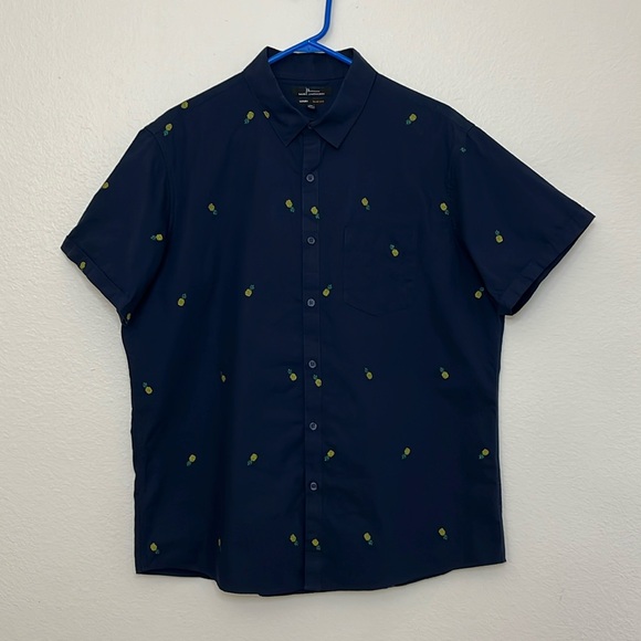 Marc Anthony Luxury Slim Fit XL Short Sleeve T-Shirts for Men Pineapple embossed - Picture 2 of 8